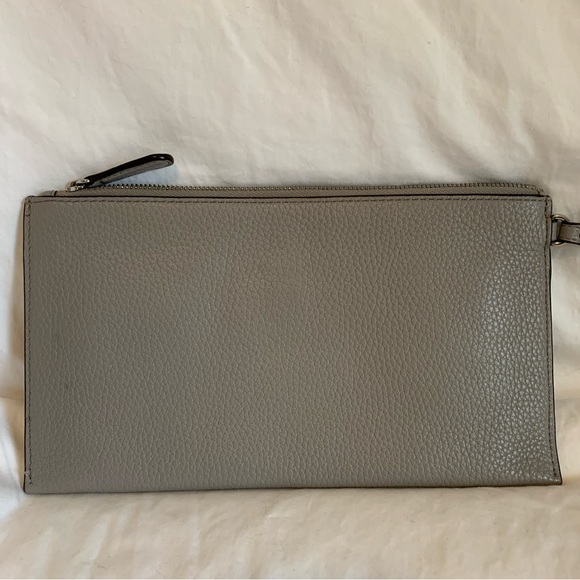 Like New, Michael Kors, Gray pebbled leather wristlet. Pristine condition!! - Picture 2 of 7